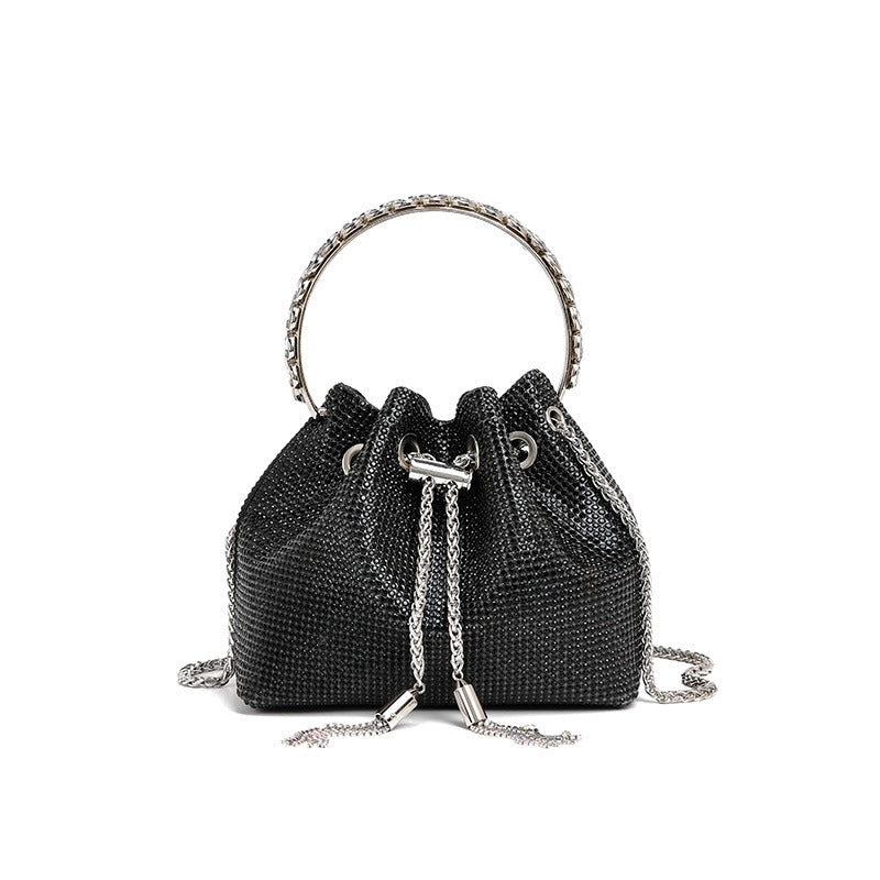 Wholesale Rhinestone Acrylic Fashion Diamond-encrusted High-end Evening Handbag Chain Bag Shoulder Bag